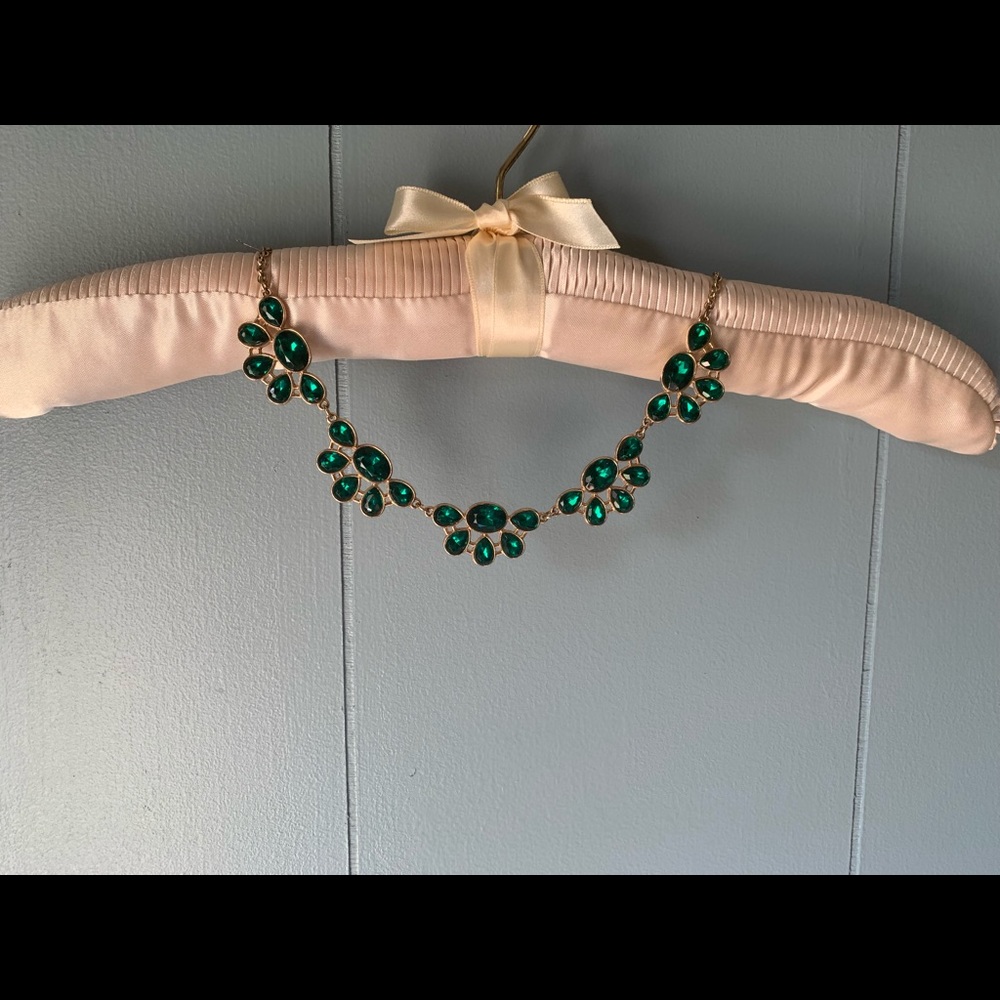 Emerald statement necklace